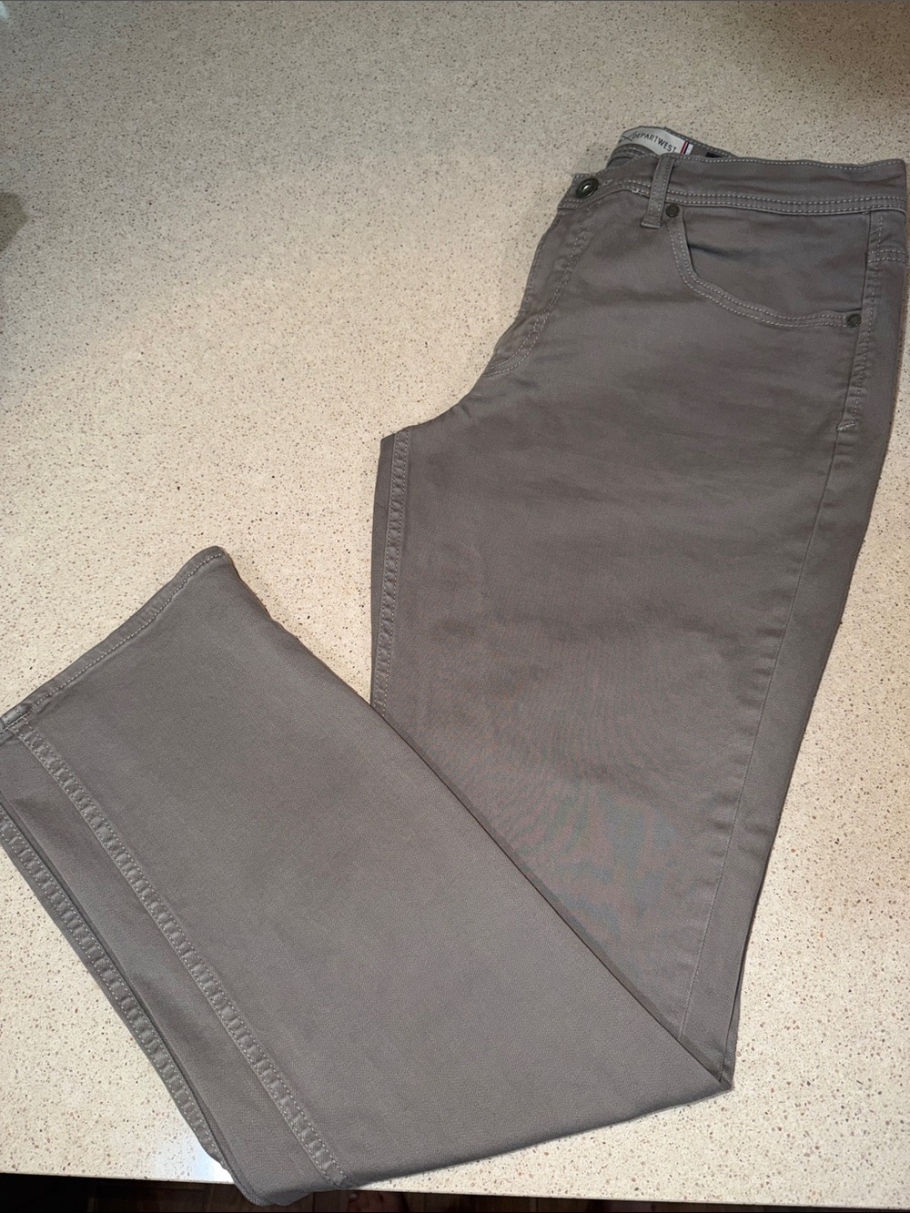Departwest Seeker Men’s 34x32 Gray Slim Straight Jeans Pants